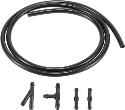 Ruitensproeier slang - Waterslang reparatieset - Voorruit reinigen - Universele pasvorm - 1 meter - Zwart