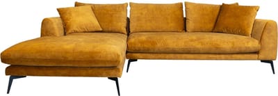 Tower living nottingham 2,5-ar + chaise l - adore 015 yellow orange