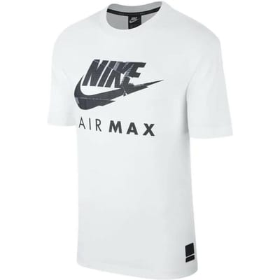Nike Air Max Graphic Print Heren T-shirt Wit