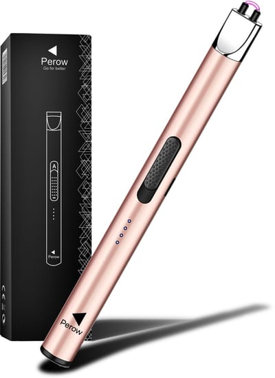Oplaadbare Lange Elektrische Aansteker - Duurzame Plasma Aansteker - USB C - Vuurwerk Aansteker - Inclusief Cadeauverpakking - BBQ - Kaarsen - Roze
