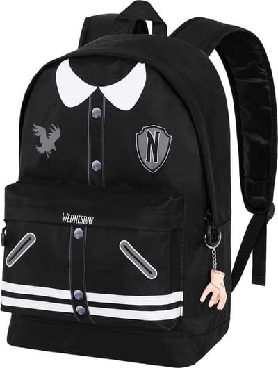 Karactermania - Wednesday - HS FAN 2.0 Rugzak - Handbagage Backpack met trolley bevestiging - Rugtas - Zwart