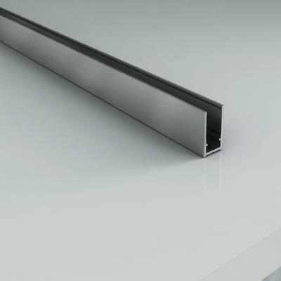 Aloni muurprofiel voor douchewand – 200 cm – Chroom - geschikt voor 8 mm glas