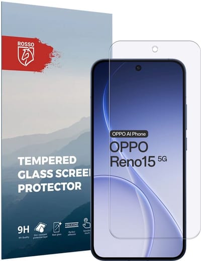Rosso Screen Protector Geschikt voor Oppo Reno 15 | 9H Tempered Glass | Glasplaatje | Beschermlaag | Beschermglas | 9H Hardheid
