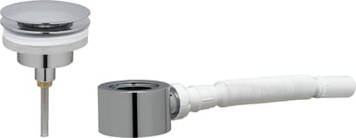 Ben Fixed Wastafel Afvoerplug - met Meubelsifon 5/4" - Chroom