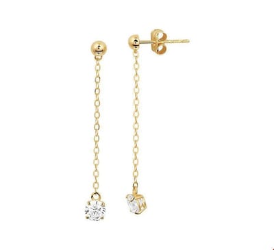 Geelgouden Oorhangers zirkonia 4019383