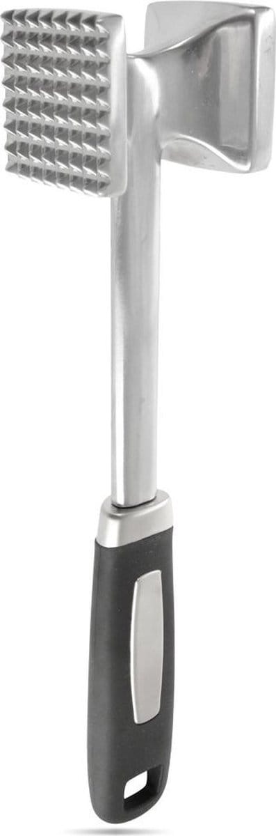 Vleeshamer Edelstaal Dubbelzijdige 26,5 cm - Vleesvermalser - Vleesklopper - Hamer voor Vlees - Schnitzelhamer