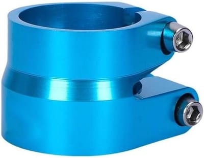 Fiets Zadelpenklem - Zadelpen Bevestiging - Veilig Fietsen - Dubbele Bout Vergrendeling - 31.8mm 34.9mm - Blauw