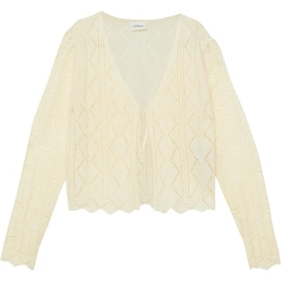 s.Oliver Cardigan Offwhite Taglia: 134/140 | Giacche Outlet | Unisex | Bianco