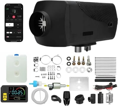 Diesel Luchtverwarmer - Parkeerverwarming Camper - Voertuig Verwarmen - Automatische Start Stop - 2KW 12V 24V - One Color