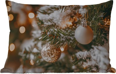 Buitenkussens - Tuin - Kerst - Kerstboom - Winter - Binnen - Sneeuw - 50x30 cm