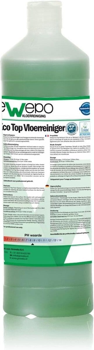 Ewepo Eco Top vloerreiniger fles 1 L, Ewepo