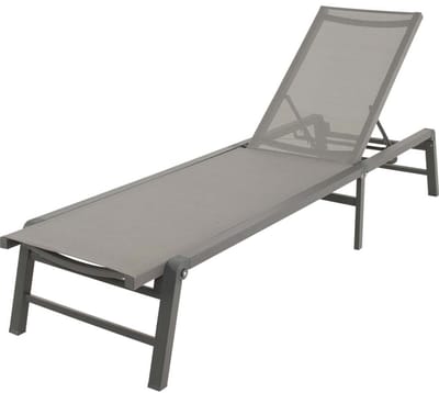 Lesli Living - Ligbed Lazzaro - Antraciet - 56x193xx31cm