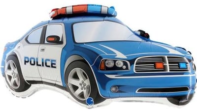 Folieballon - Politieauto - 71 cm - Helium- en Luchtvulling