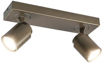 Freelight - Spot Razza 2 lichts L 32 cm GU10 brons goud