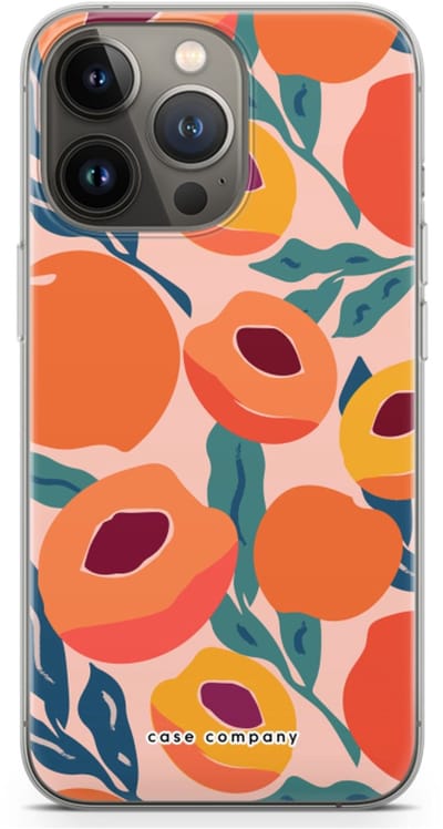 Case Company® - Hoesje geschikt voor iPhone 13 Pro hoesje - Perzik - Soft Cover Telefoonhoesje - Bescherming aan alle Kanten en Schermrand