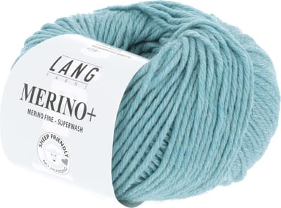 Lang Yarns Merino Plus - 172 aquablauw - Merinowol Garen