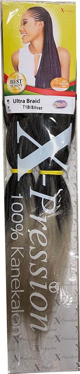 X-Pression Ultra Braid T1B Silver 3 stuks