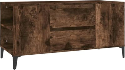 TV-kast multiplex gerookt eiken 102 x 44,5 x 50 cm - Stijlvolle en functionele opbergoplossing voor jouw woonkamer