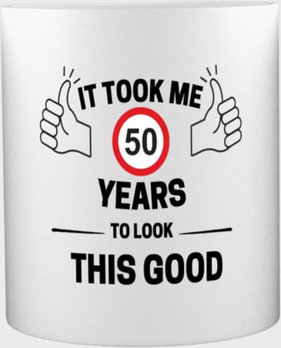 sleutelhanger wereld - hoera 50 jaar Mok met opdruk - verjaardag cadeau - Papa - Mama - Collega - Grappige tekst - 350 ML inhoud