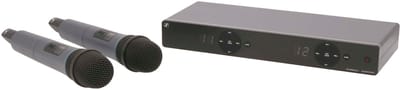 Sennheiser XSW1-825 Dual (B 614-638MHz) - Draadloze microfoonset bestaande uit 2 microfoons, B-band (614 - 638 MHz)