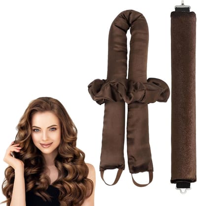 Krulspelden voor Lang Haar - Natuurlijke Golven - Overnight Krullen - Zonder Hitte - DIY Styling - Set van 2