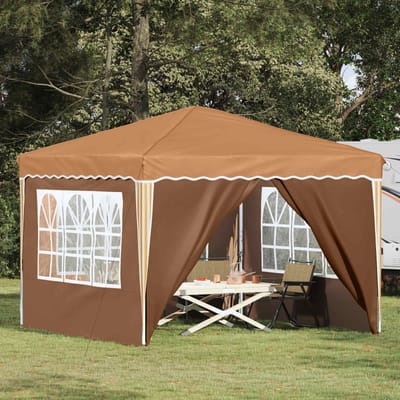 vidaXL - Pop-up - Feesttent - 288 - x - 288 - x - 245 - cm - Beige - Oxford - Stof