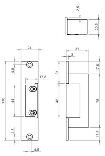 Deuropener 17Kl24V Inb 24Vdc-E Dagschoot
