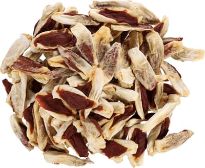 Flamingo hondensnack – Hapki Konijnenoren met eend – glutenvrij – zonder toegevoegde suikers – 10 cm – 1,6 kg – 140 stuks