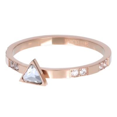 iXXXi jewelry vulring Expression Triangle rose goudkleurig maat 17 (gewone ringmaat 19)