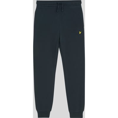 Lyle & Scott jongens joggingbroek met geborstelde achterkant - marineblauw