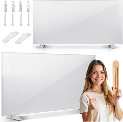 Infraroodverwarming - Warmtestraler Paneel - Ruimte Verwarmen - Energiebesparend - 720 W - Wit