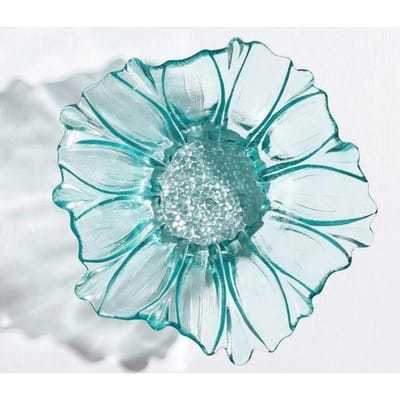 Groen Bloemblad Delicate Fruitschaal Thuis Saladekom Begonia Glas Fruitschaal Dim Sum Schaal white