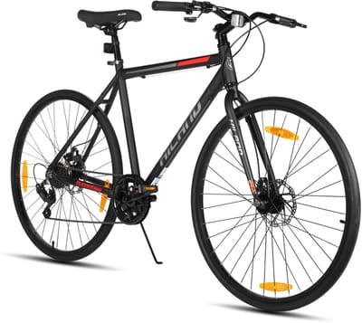 HILAND Clifford Racefiets - 700 x 32C - 7 Versnellingen - Lichtgewicht Aluminium Frame - Mechanische Schijfremmen - Heren & Dames - Commuter Bike