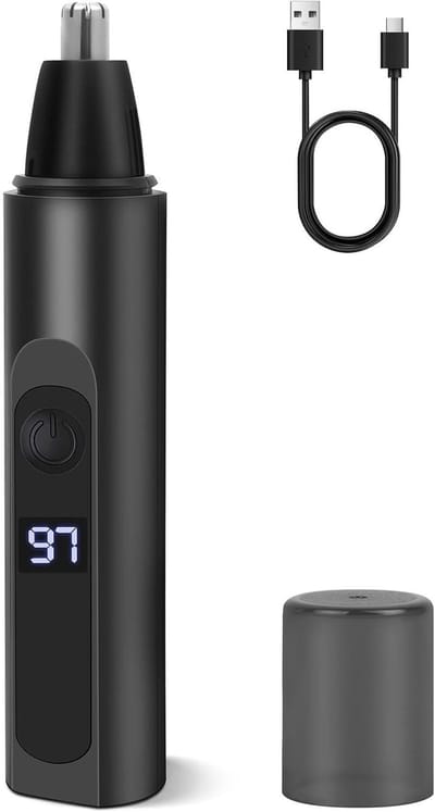 Neus en oor trimmer - Gezichtshaar trimmer - Gezichtsverzorging - USB oplaadbaar - Compact formaat - Zwart