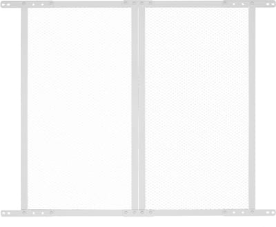 Vliegenhor voor Camperdeuren (660,4 X 609,6 Mm), Eenvoudig Te Monteren En Te Verwijderen, Robuust En Luchtdoorlatend Beschermingsnet Van Aluminiumlegering voor Huisdieren, Wit
