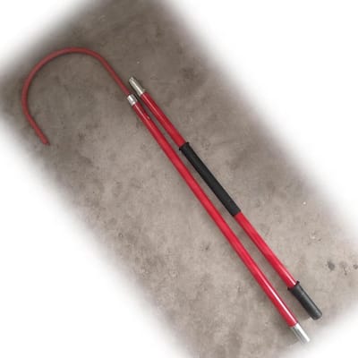 Veiligheidsreddingsset - Geïsoleerde trekstok - Noodsituaties op net - Hoogspanning isolatie - 1 meter - Rood