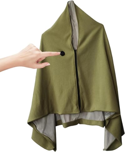 Verwarmde omslagdoek - Elektrische deken - Warmte en comfort - Instelbare 3-versnellingen - 150x80cm - Grijs
