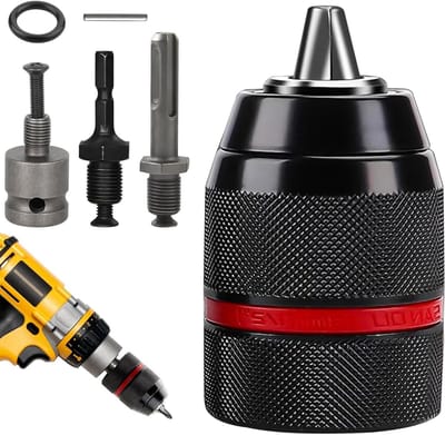 Snelspanboorhouder - Boorhouder Adapter - Boormachine Gebruik - Sleutelloos Zelfspannend - 2-13 mm - Metaal