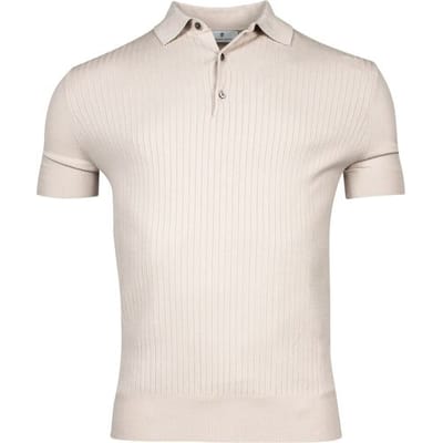 Thomas Maine Pullover Polo Collar Single Knit Front Rib Knit Kitt / male