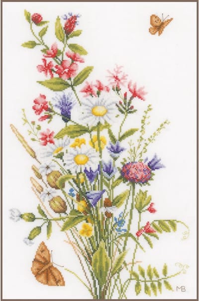 borduurpakket PN0155693 marjolein bastin, veldbloemen