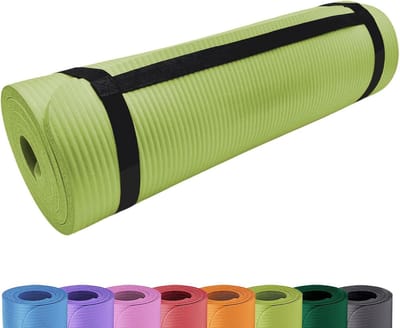 Antislip yogamat 15 mm - Extra dikke gymnastiekmat voor yoga, pilates en camping - 180 x 60,5 cm