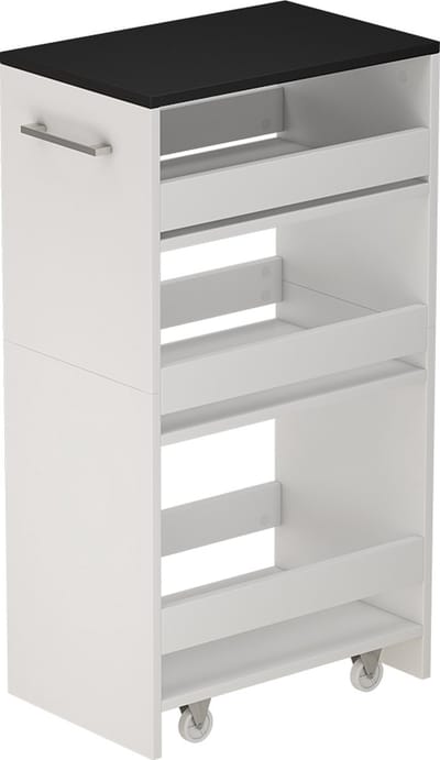Vicco Rivo Rolplank – 30 x 84.8 cm Wit/antraciet