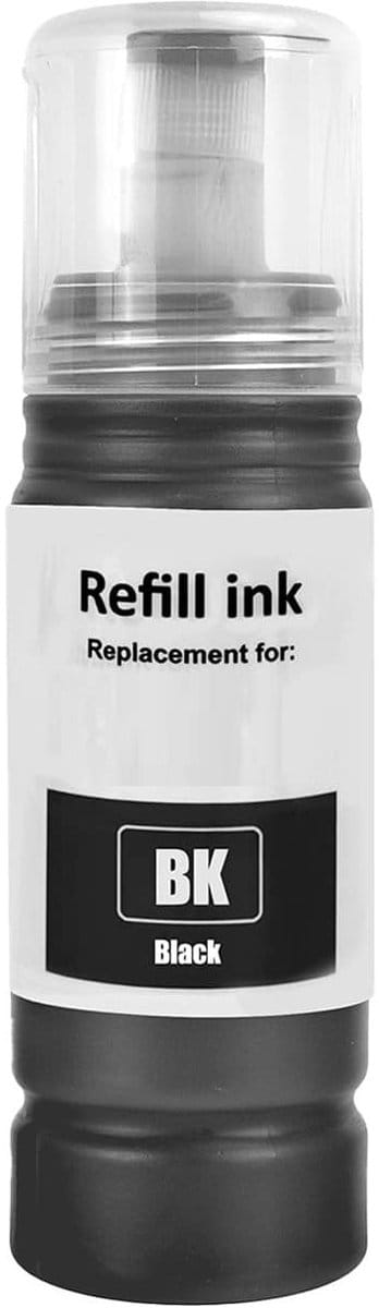 Huismerk geschikt voor Epson 102 Zwarte Inkt - Geschikt voor EcoTank ET-2750 - ET-2851 - ET-3700 - ET-3750 - ET-3850 - ET-4750 - ET-4850 - ET-4856