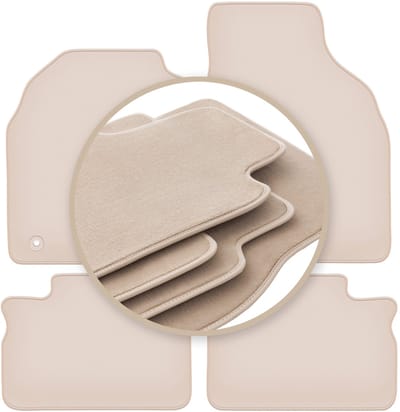 PREMIUM beige matten voor: Opel Agila A hatchback 2000-2007