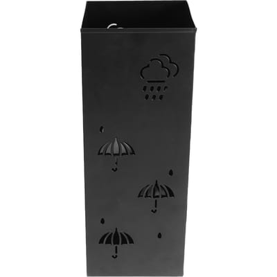 Metalen Paraplubak Multifunctioneel Stijlvol Hol Design Gelukbrengende Wolken Roestvrij Paraplu zwart