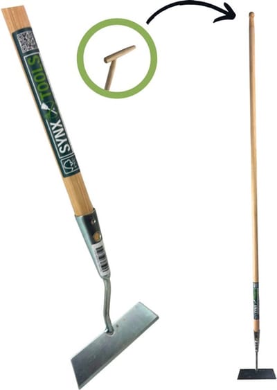 Synx Tools Rechte Schoffel 18cm met steel 160cm met Hilt Schoffels - Onkruidbestrijding / Onkruidverwijderaarv - Schoffels -160 cm steel met Hilt - Hark -