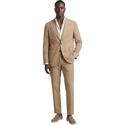 Mulish Beige Polyester Twee-delige Pak