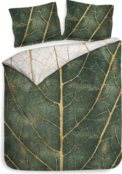 Heckett & Lane Miro Dekbedovertrek - Lits-jumeaux - 240x200/220 cm - Shiny Green