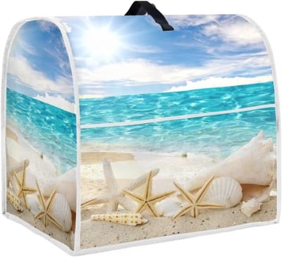 Mixerhoes Keuken - Standmixerhoes Beschermhoes - Keuken Organisatie - Met Opbergvak - 37x27x43cm - Strand Zeester