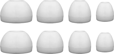 Ibley ComfortFit Siliconen oortips voor Sennheiser CX3.00/5.00/300S/7.00BT/6.00BT/Momentum Wit - Siliconen Earplug - S/M/L/XL formaat - 4 paar - 4 maten - Sennheiser CX3.00/5.00/300S/7.00BT/6.00BT/Momentum oortips